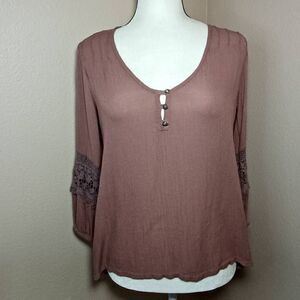 O'Neill Gracie Henley Top Size S